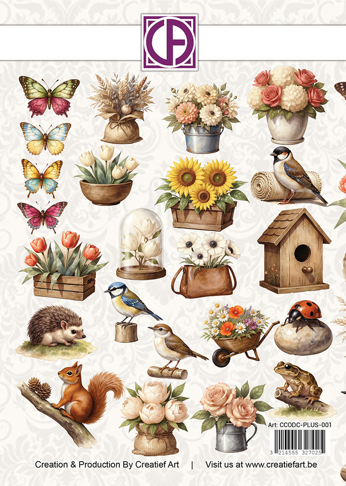 Creatief Art - Die-Cuts - My Happy Little Garden - 23 Pieces