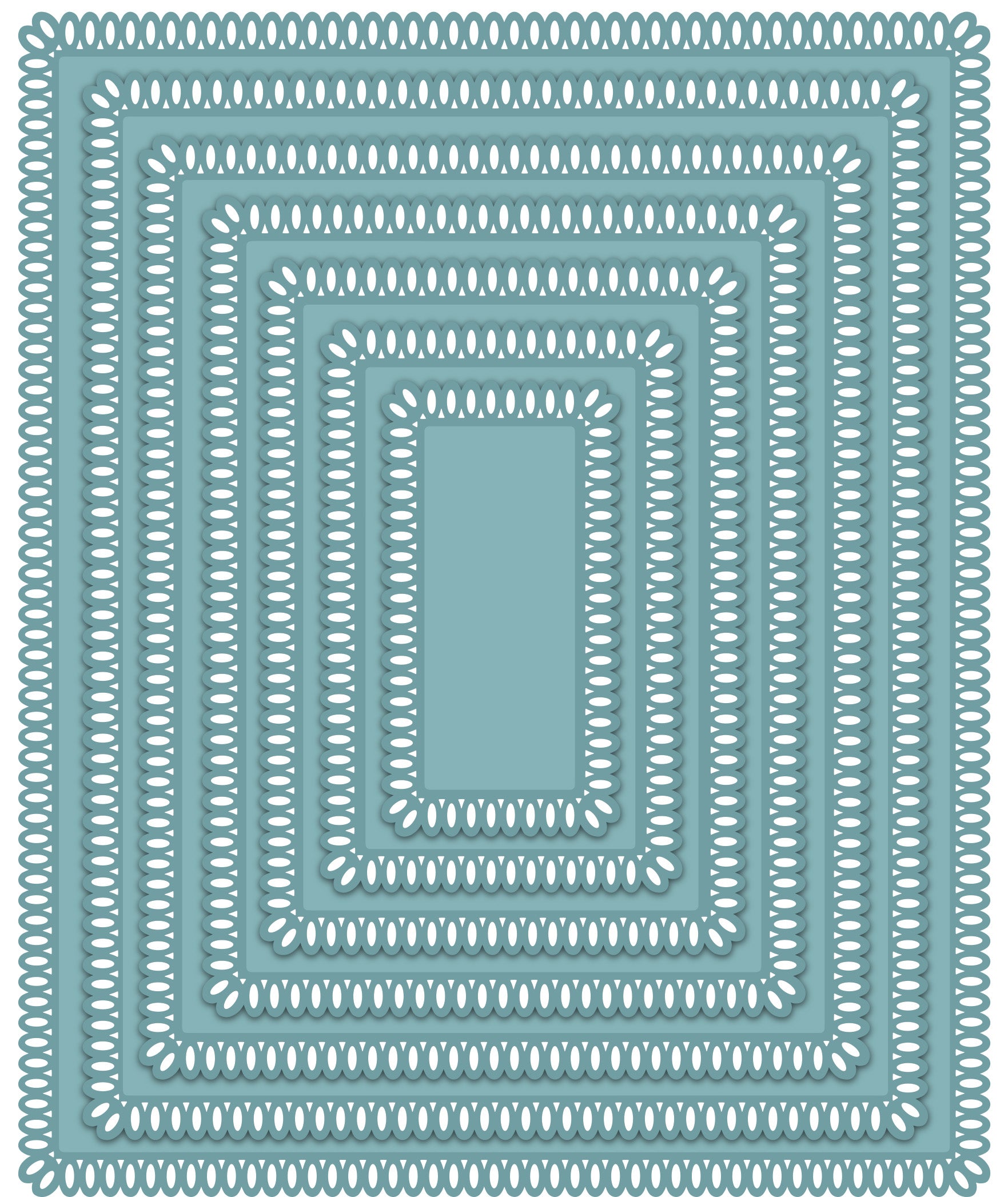 Creative Expressions Sue Wilson Noble Looped Rectangles Craft Die