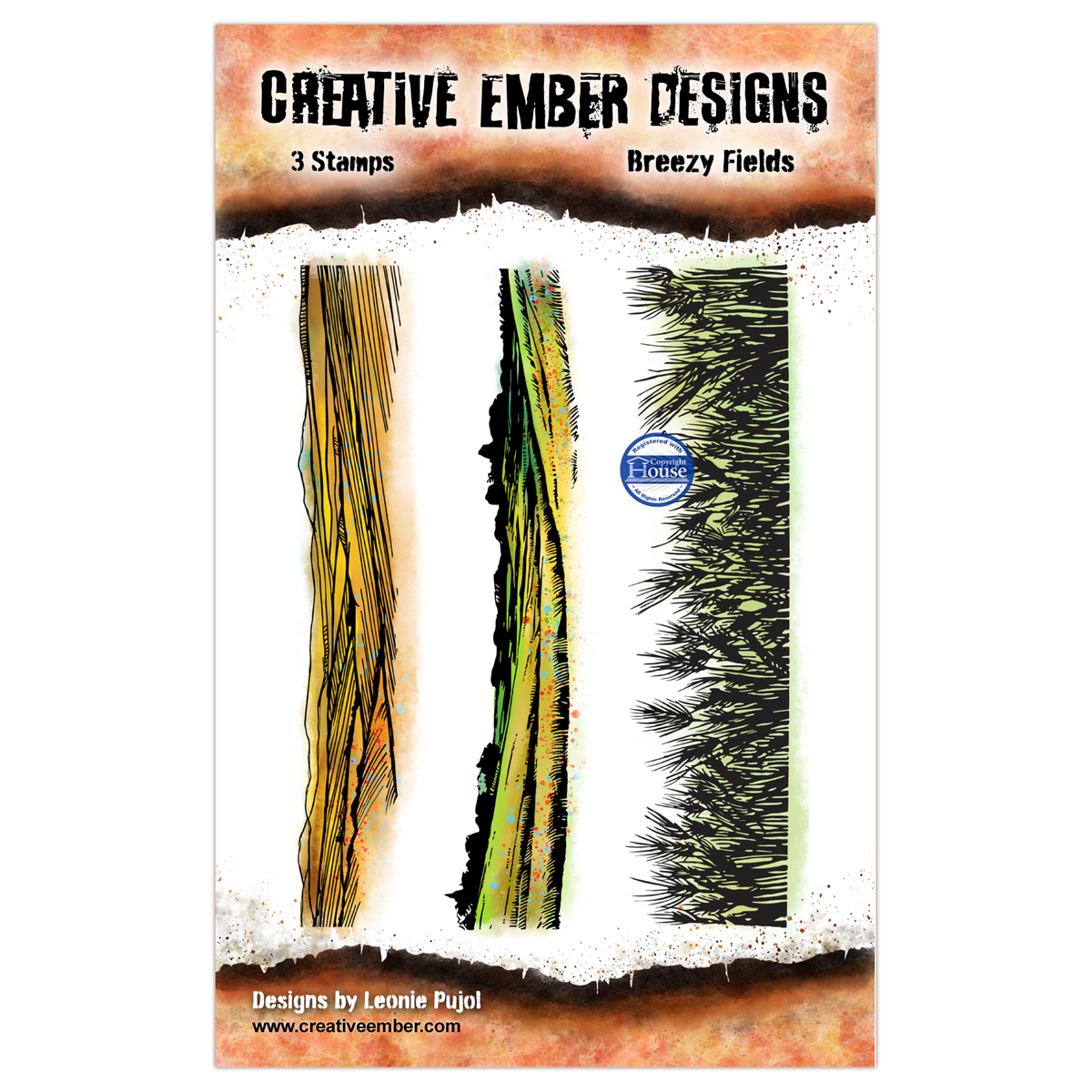 AALL and Create - Creative Ember Designs - A7 - Stamp Set - Breezy Fields