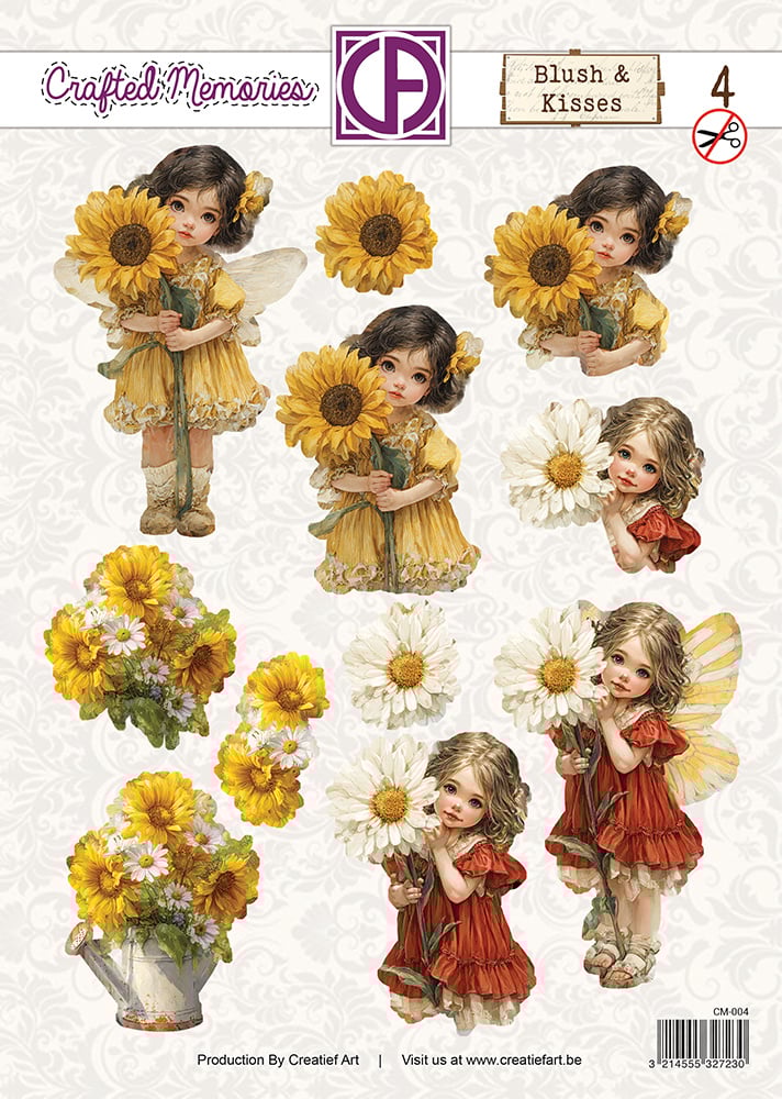 Creatief Art - 3D Die-Cut Sheet - Blush and Kisses 04