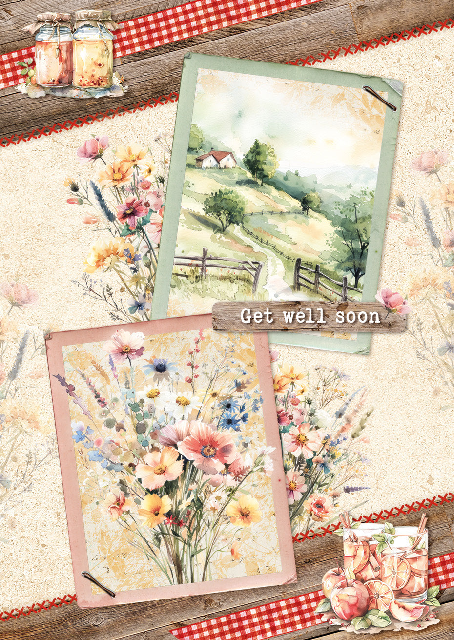 SL Card Making Pad Country Roads Essentials 14 Sheets