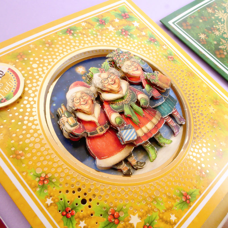 Delightful Golden Oldies Festive Fun Decoupage Card Kit