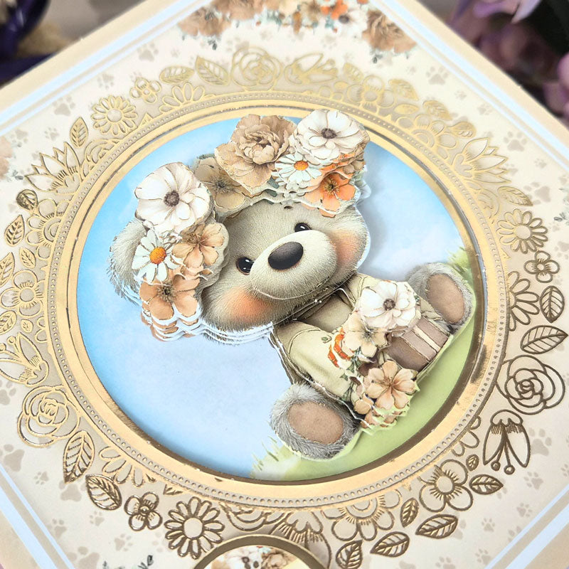 Delightful Bears Decoupage Card Kit
