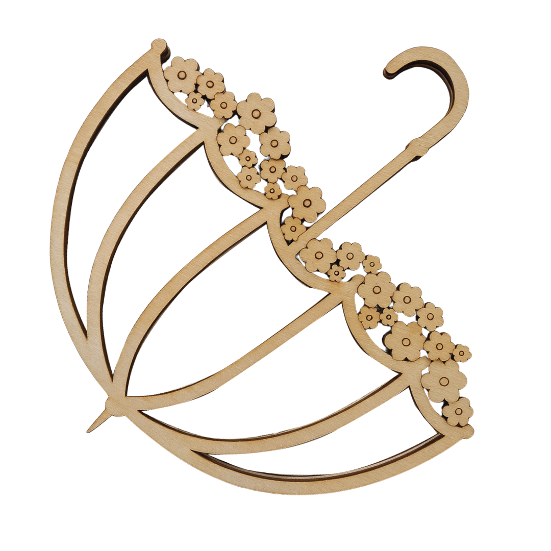 CrafTreat 3D Shaker Chipboard - Umbrella