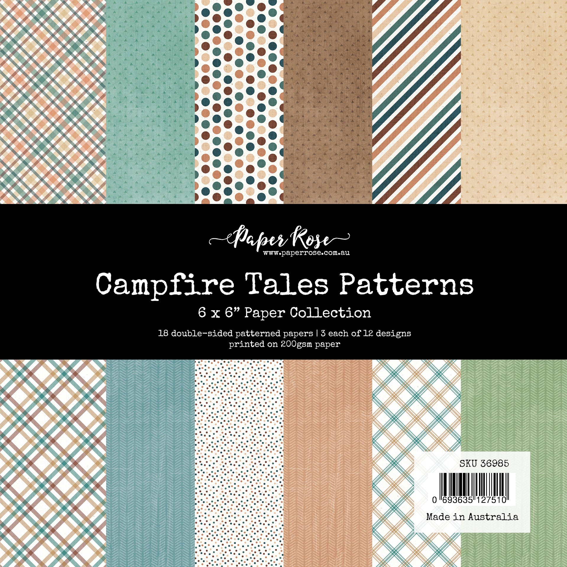 Campfire Tales Patterns 6x6 Paper Collection 36985