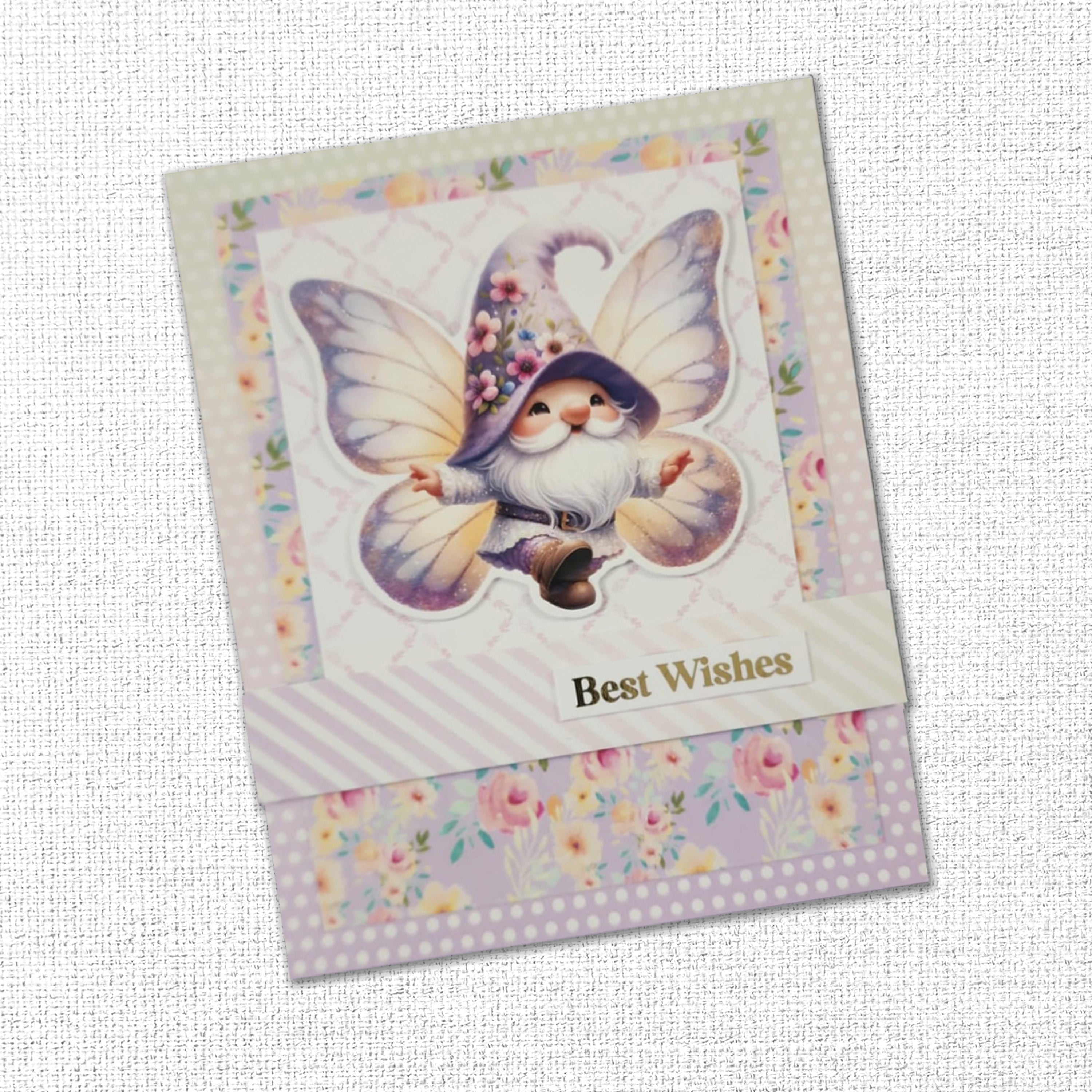 Butterfly Gnomes Embossed Die Cuts 34851