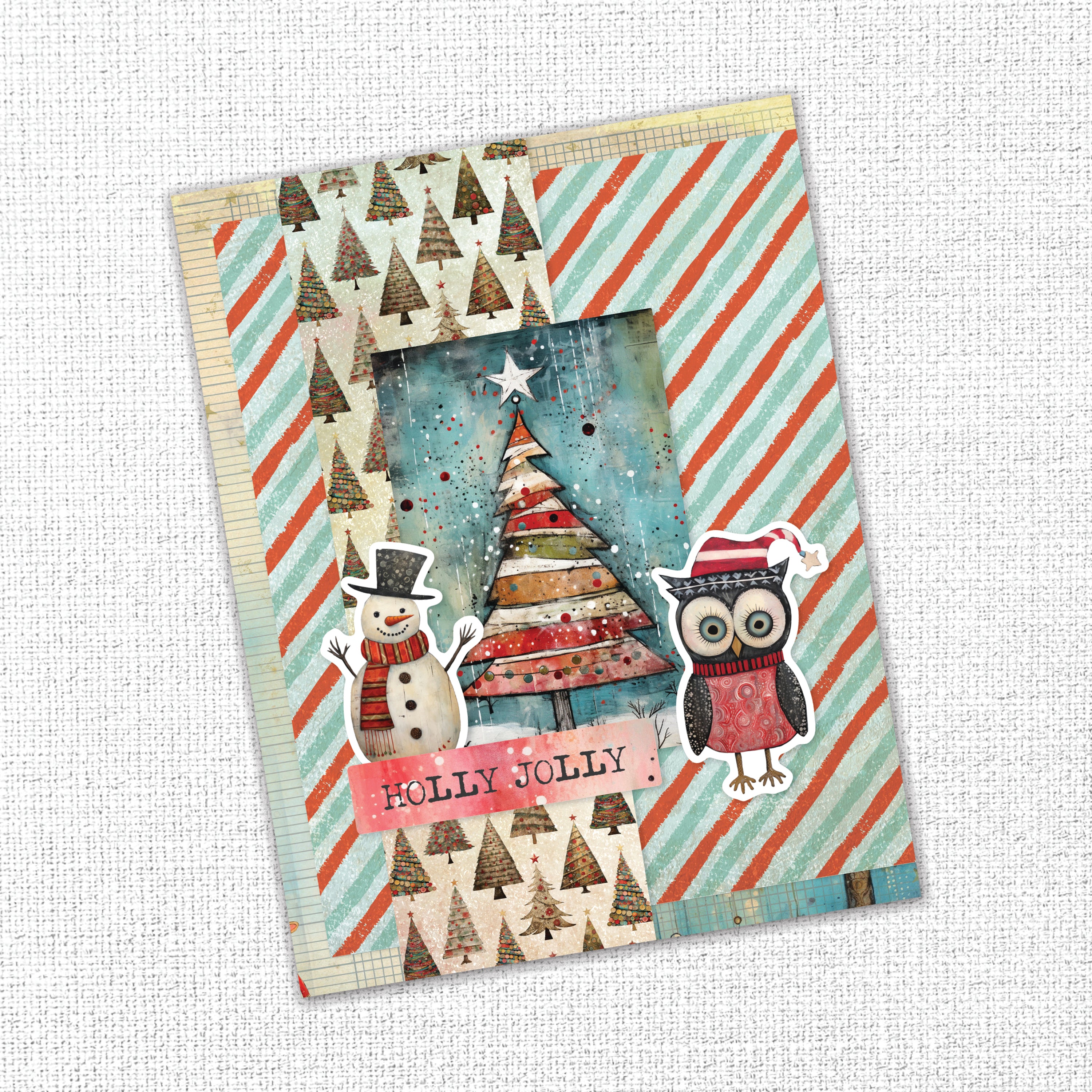 Merry and Bright Embossed Die Cuts 35665