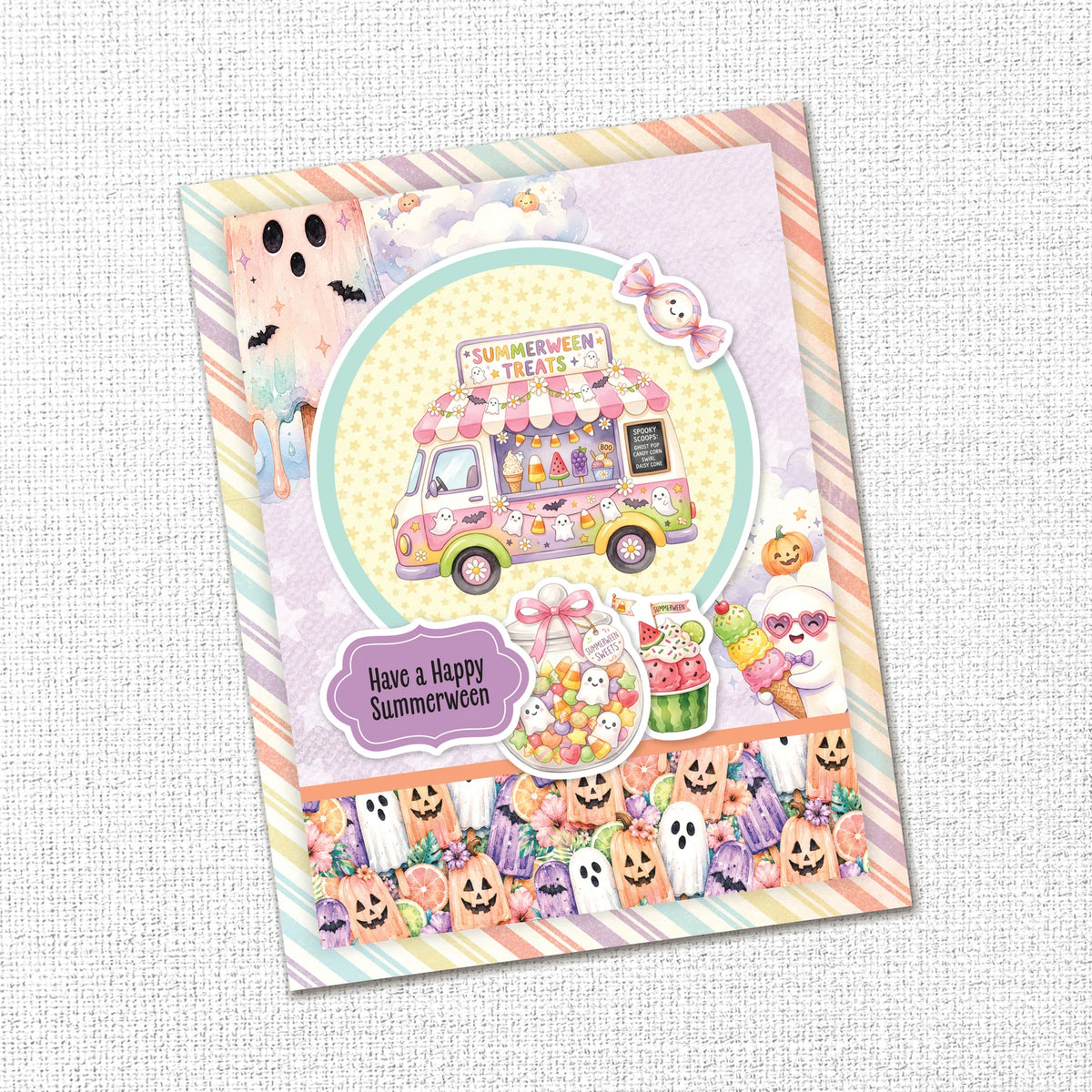 Spooky Summer 6x8" Quick Cards Die Cuts 37291