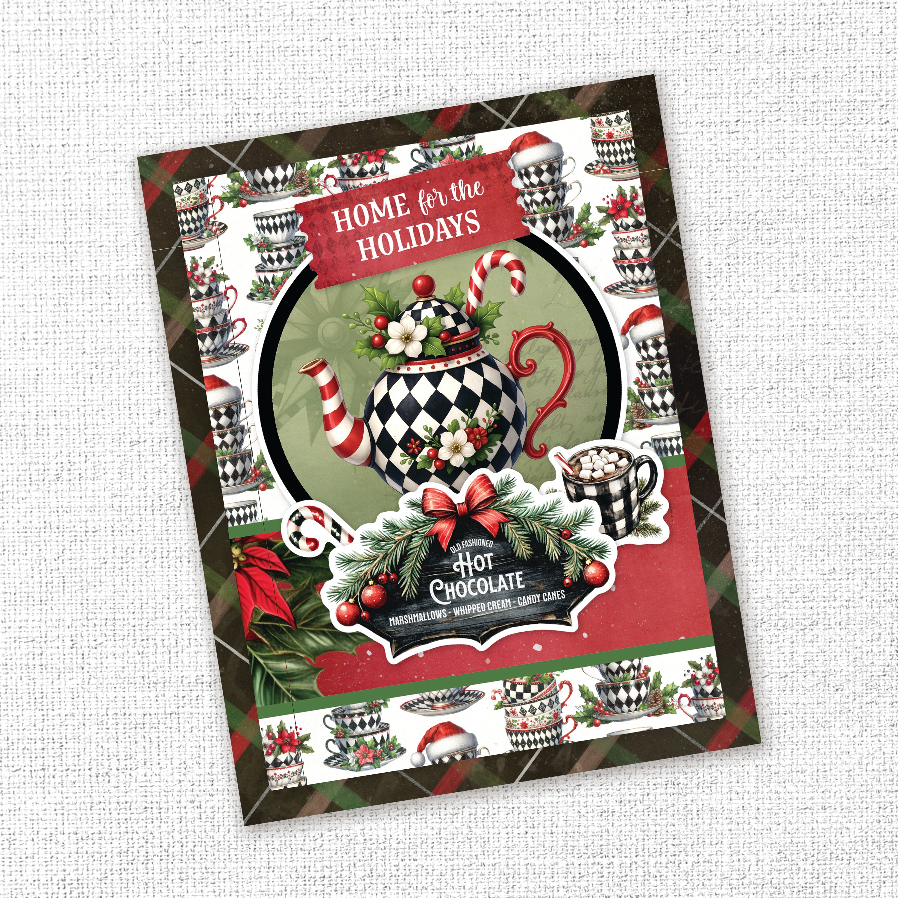 Christmas Wishes 6x8" Quick Cards Die Cuts 37144
