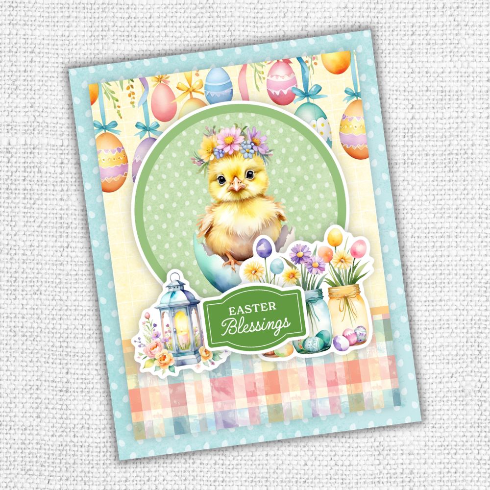 Hop Into Spring 6 x 8" Embossed Die Cuts 36130