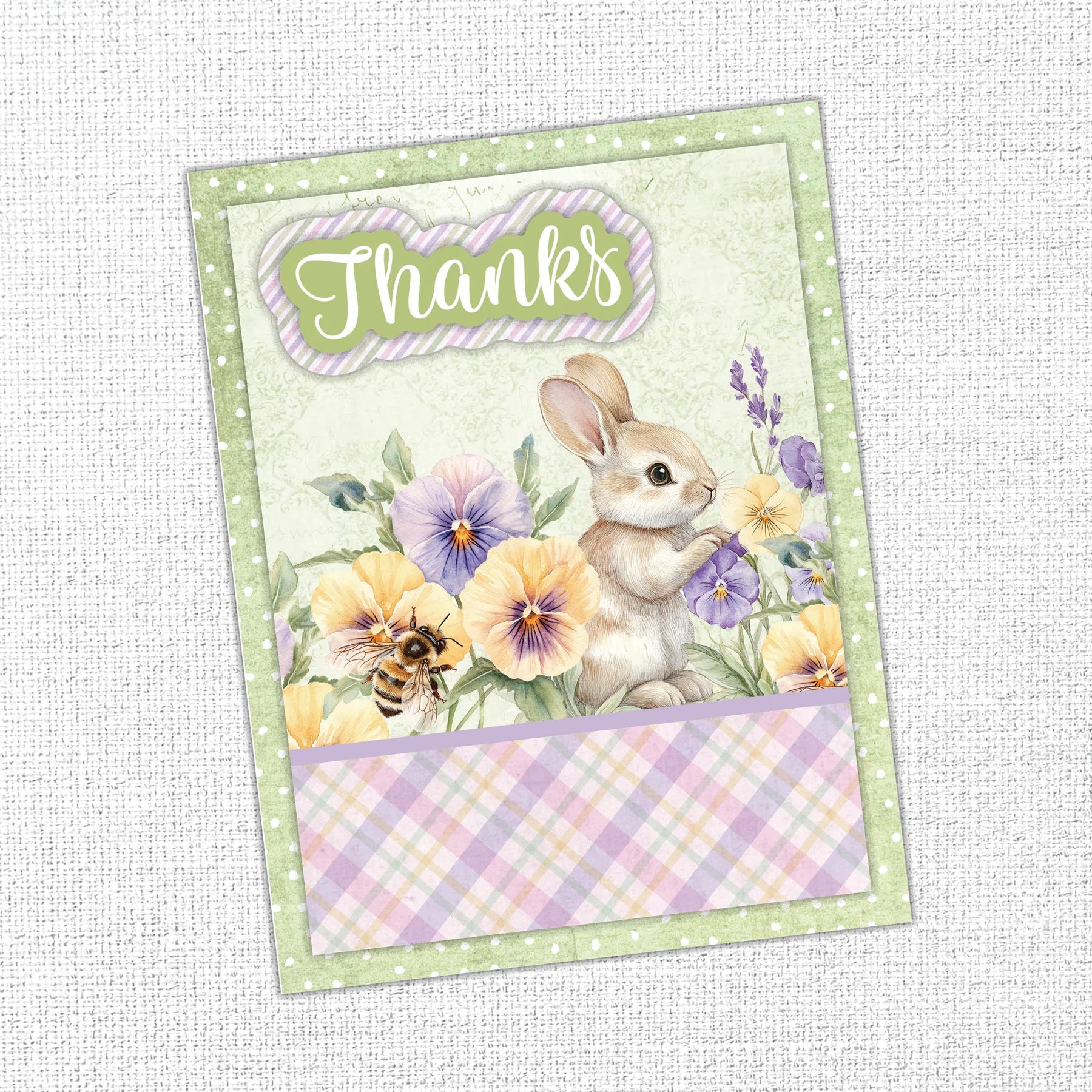 Petals & Pansies 6x8" Layered Sentiments Embossed Die Cuts 36466