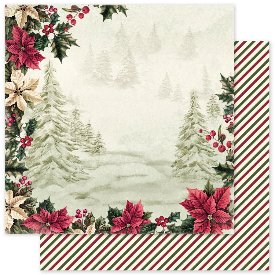 Christmas Holly B 12x12 Paper (12pc Bulk Pack) 35124
