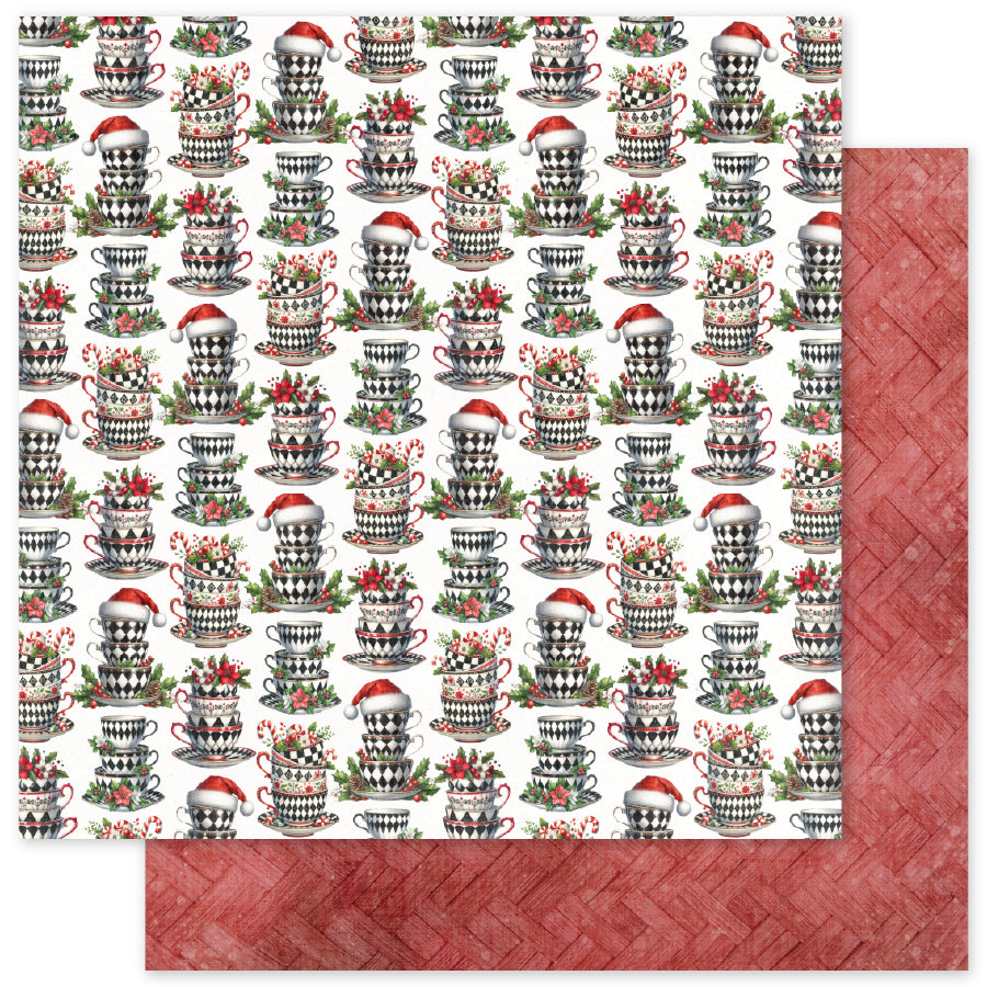 Christmas Wishes B 12x12 Paper (12 pc Bulk Pack) 37090