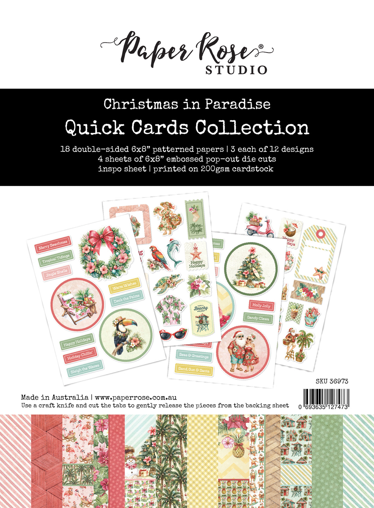 Christmas in Paradise 6x8" Quick Cards Kit 36973