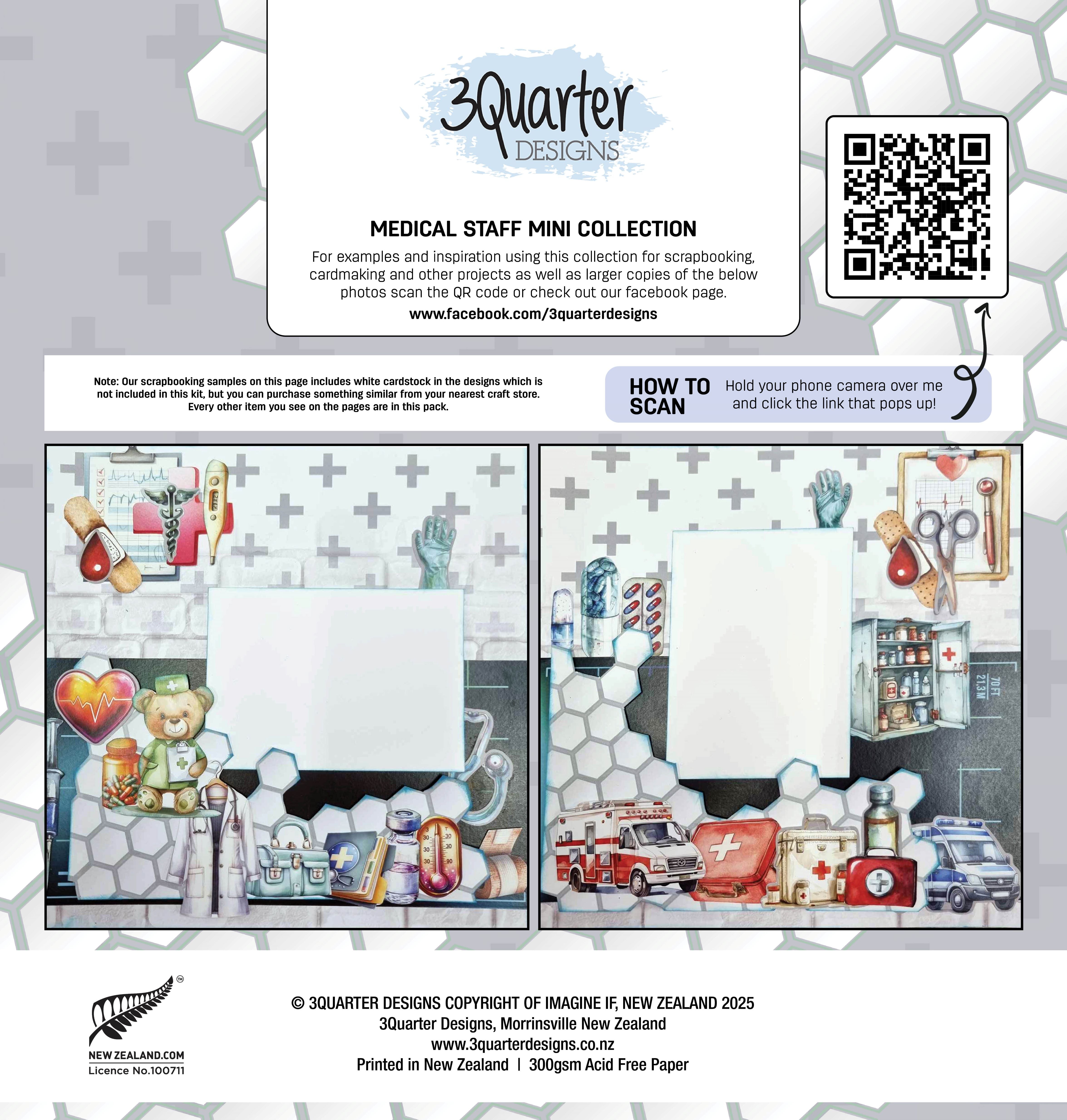 3 Quarter Designs Medical Staff Mini 12x12 Collection