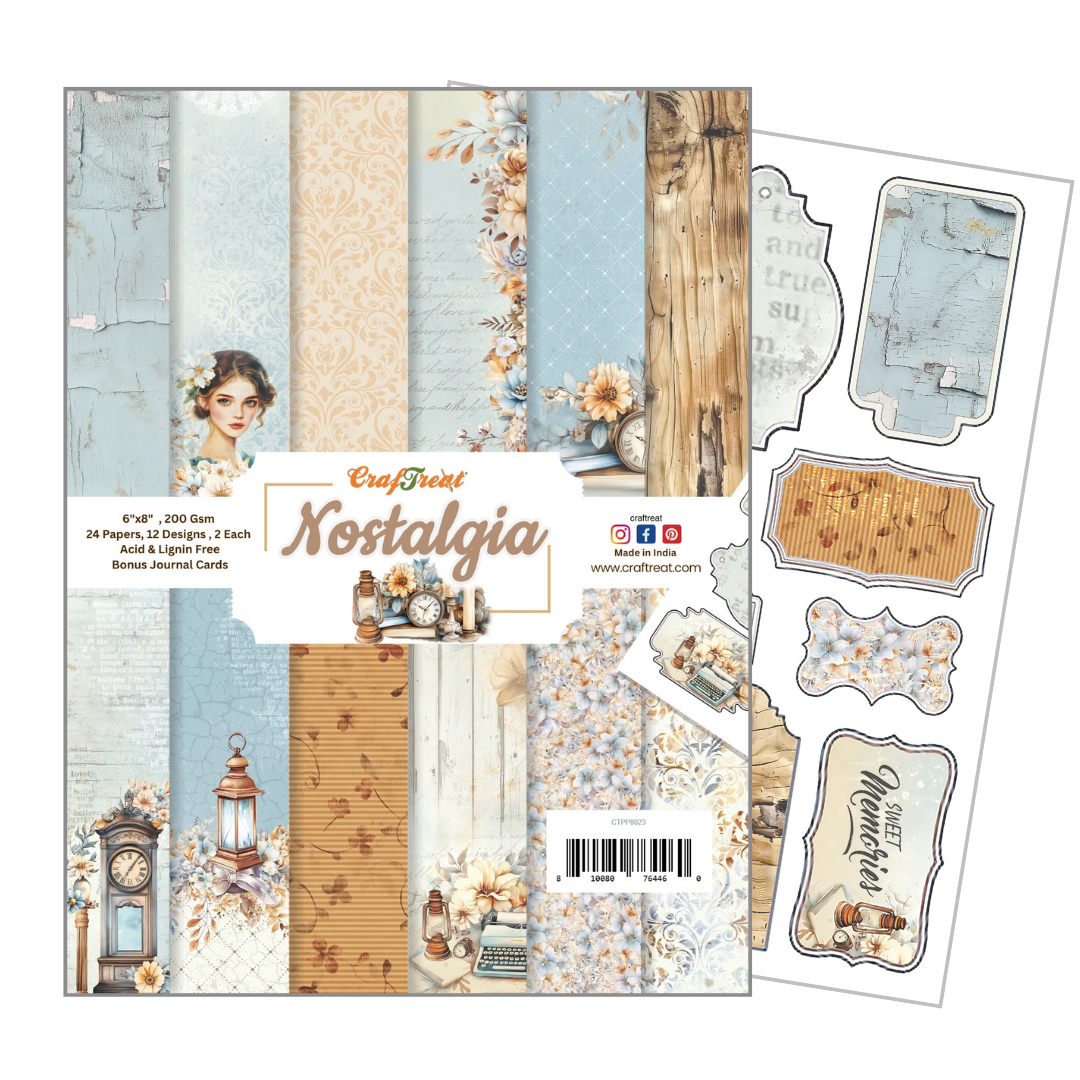 CrafTreat Paper Pad - Nostalgia 6"x8"