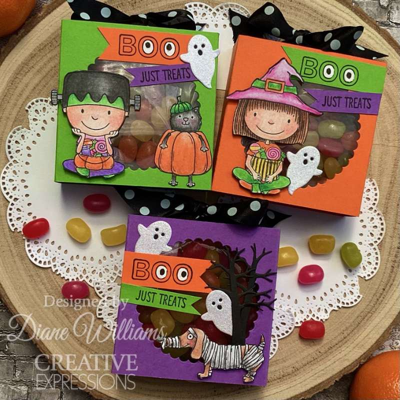 Creative Expressions Jane's Doodles Happy Halloween 4 in x 6 in Clear Stamp Set