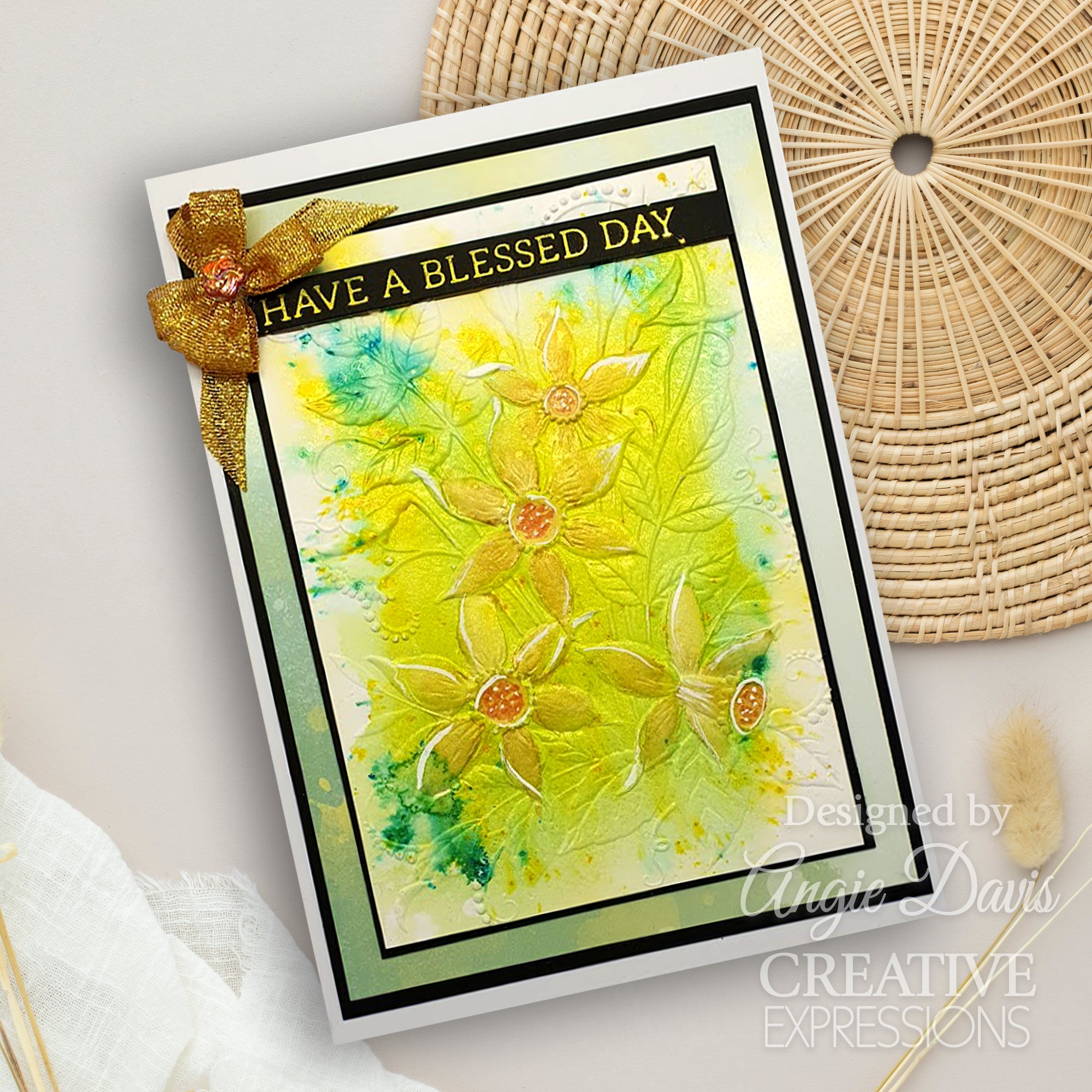 Creative Expressions Daffodil Dreams 5 in x 7 in 3D Embossing Folder