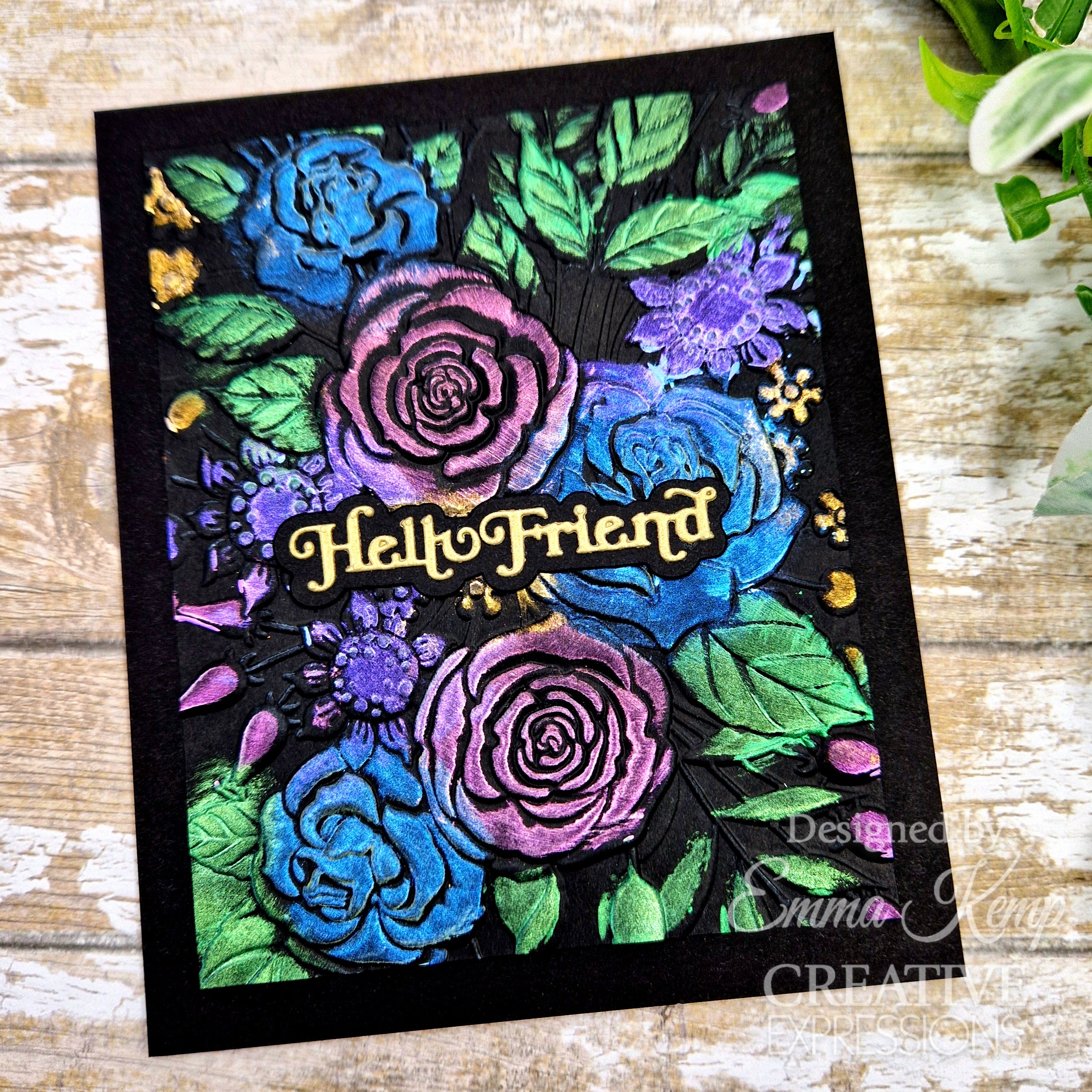 Creative Expressions Rose Garden 5 in x 7 in 3D Embossing Folder