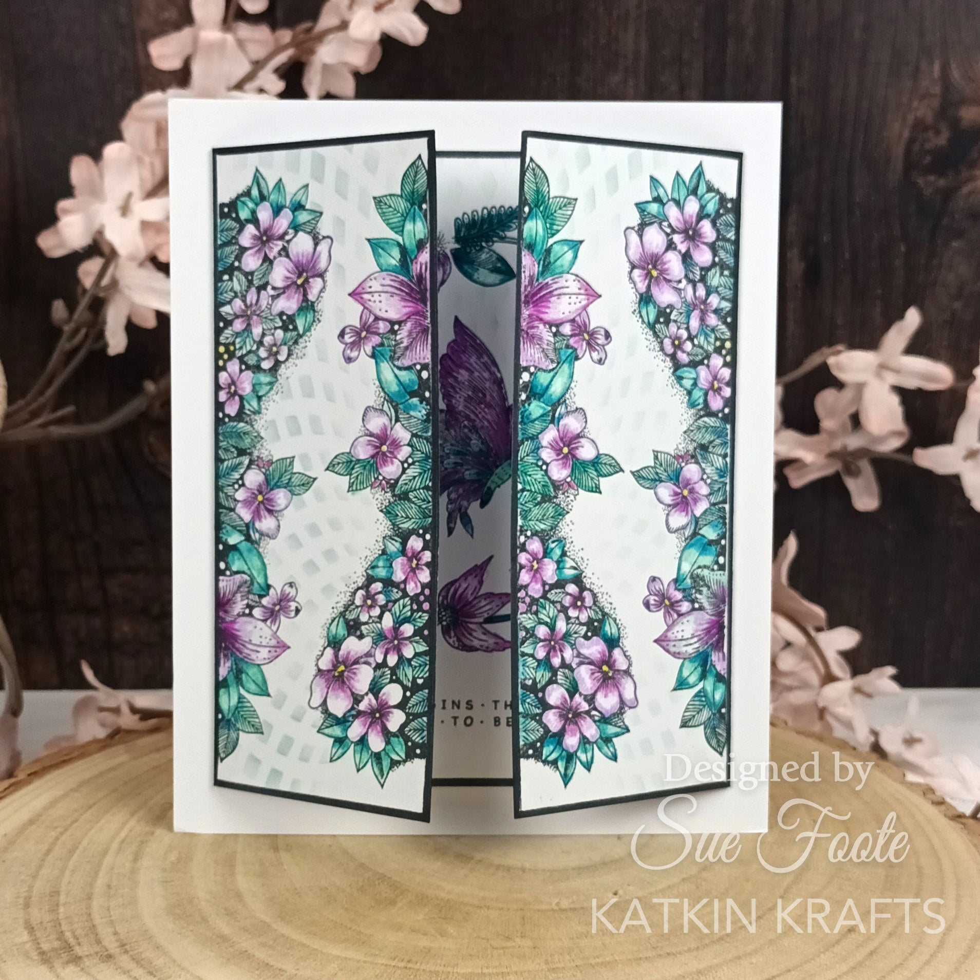 Katkin Krafts Kaleidoscope 7 in x 7 in Stencil