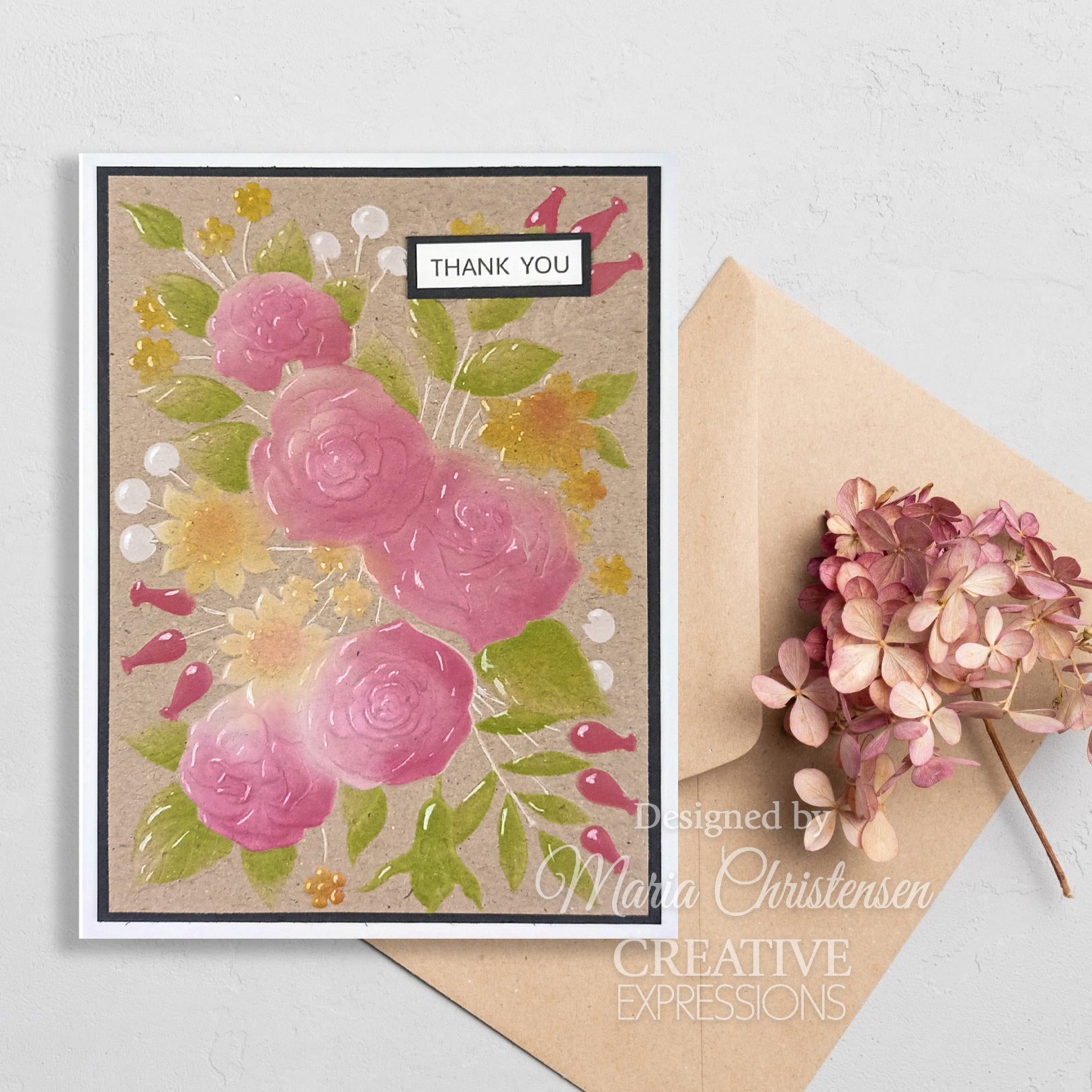 Creative Expressions Rose Garden 5 in x 7 in 3D Embossing Folder