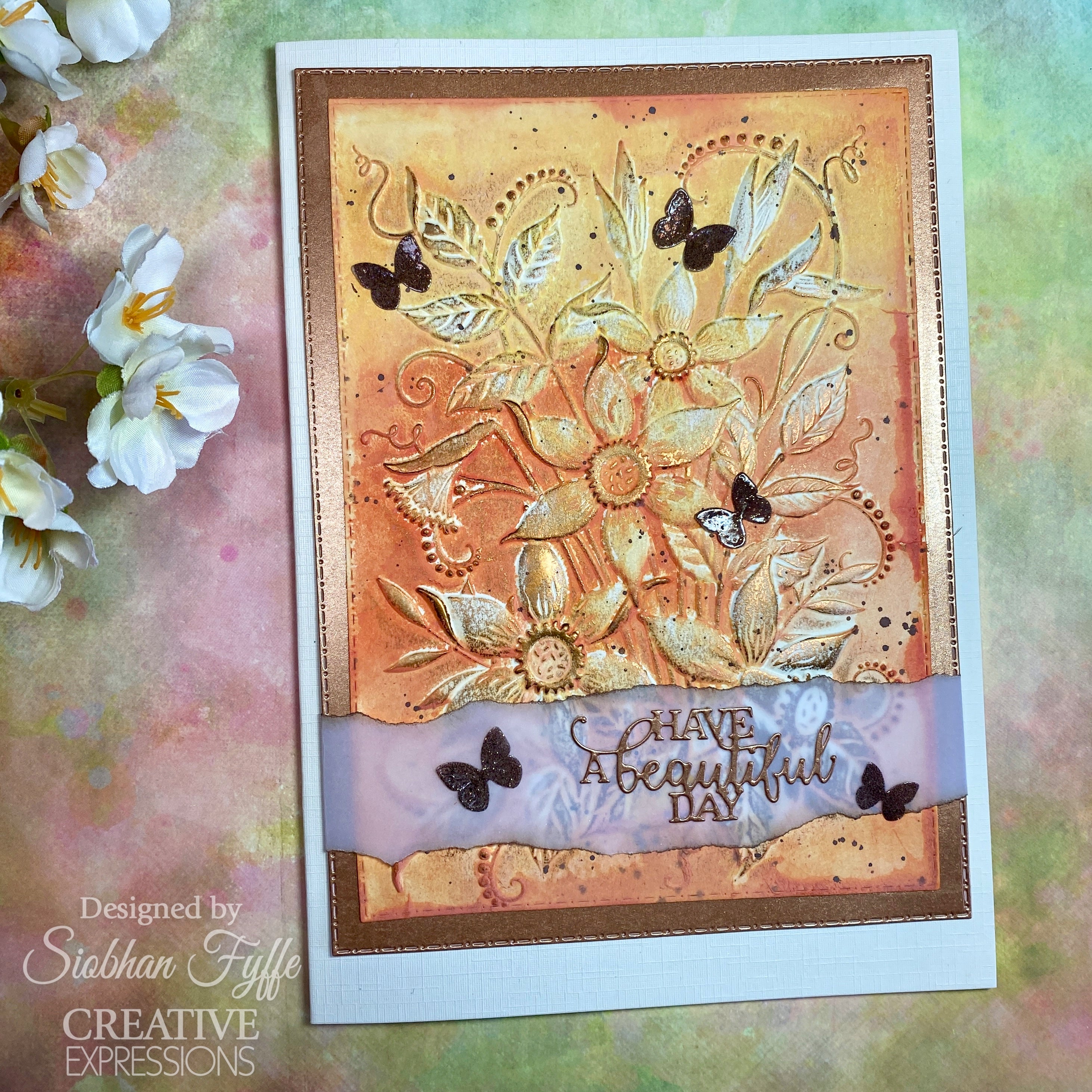 Creative Expressions Daffodil Dreams 5 in x 7 in 3D Embossing Folder