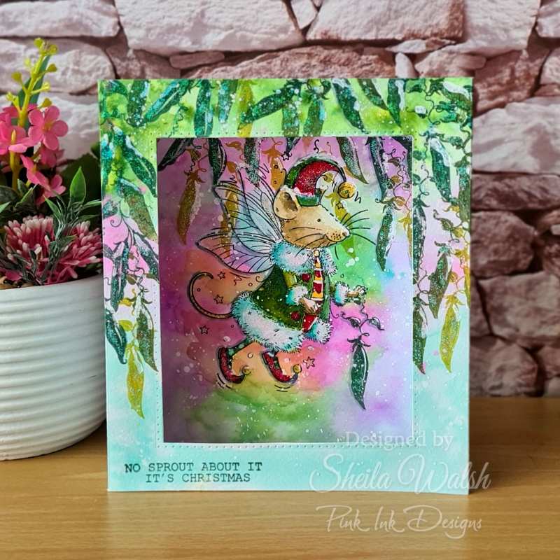 Pink Ink Designs Twist & Sprout 6 in x 8 in Clear Stamp Set