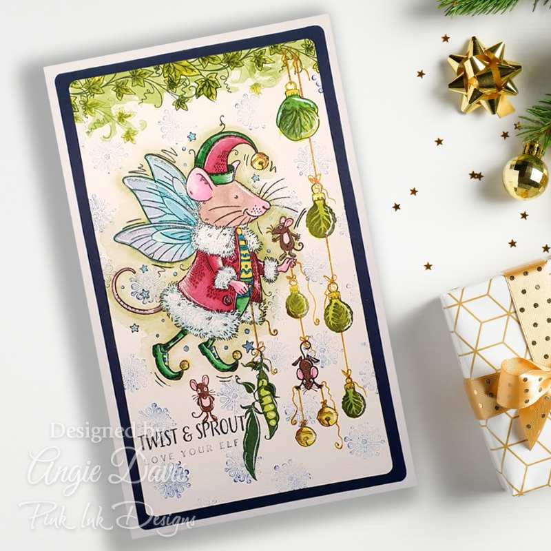 Pink Ink Designs Twist & Sprout 6 in x 8 in Clear Stamp Set