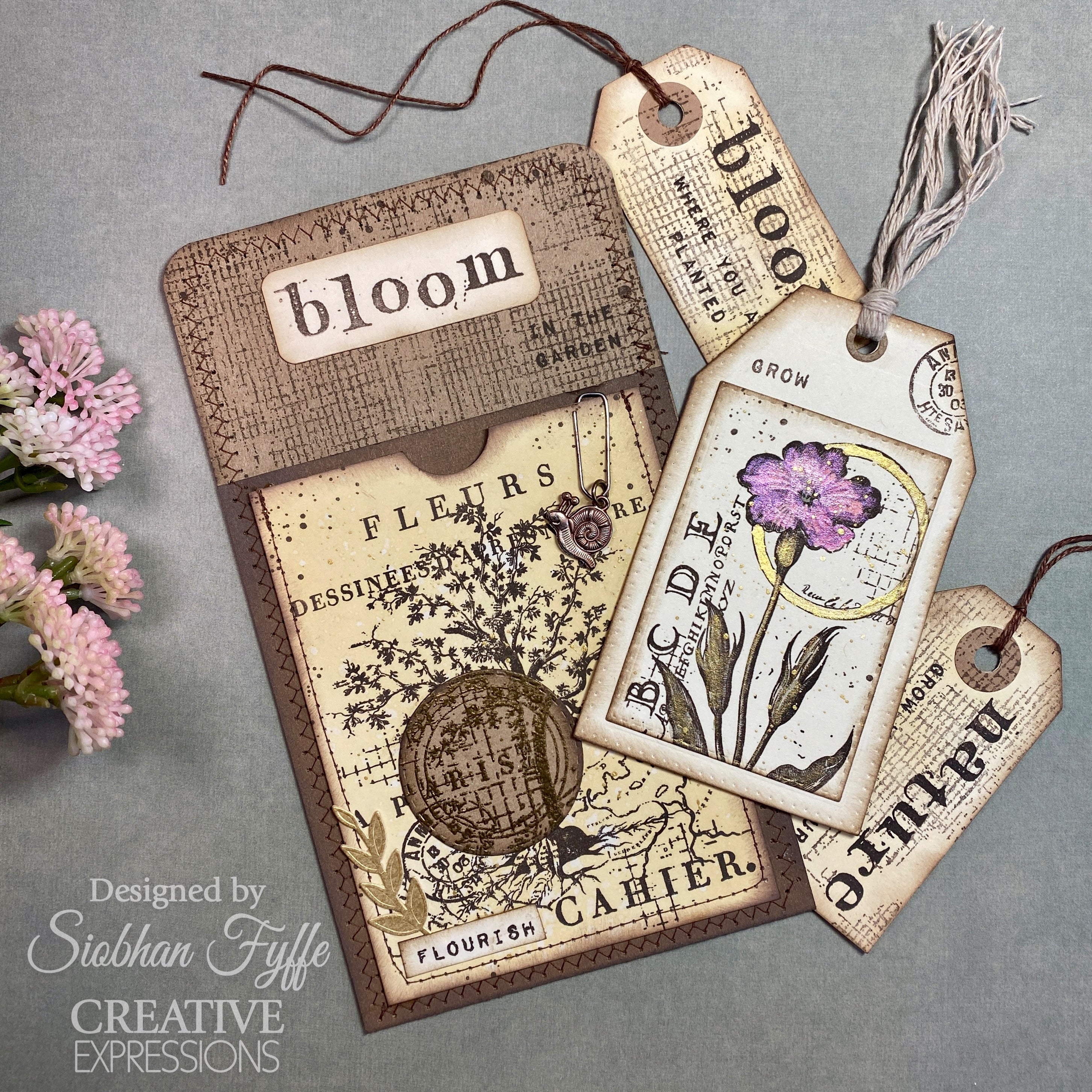 Creative Expressions Sam Poole Nature 4 in x 6 in Clear Stamp Set