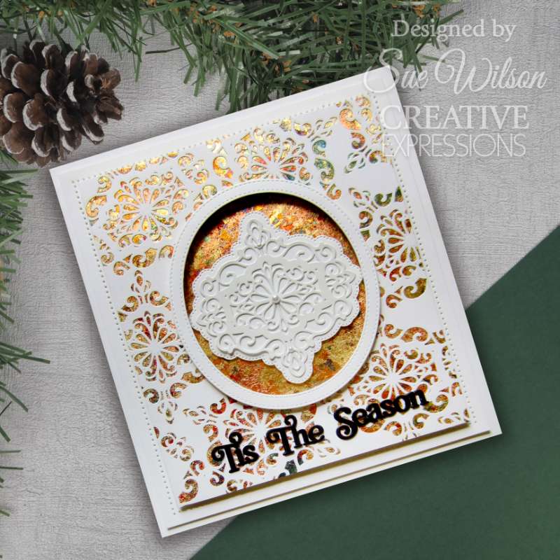 Creative Expressions Sue Wilson Festive Shadowed Sentiments Tis The Season Craft Die