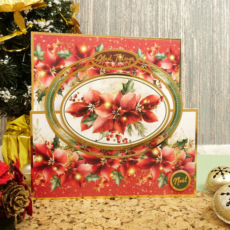 Deluxe Craft Pads - Poinsettia Sparkle