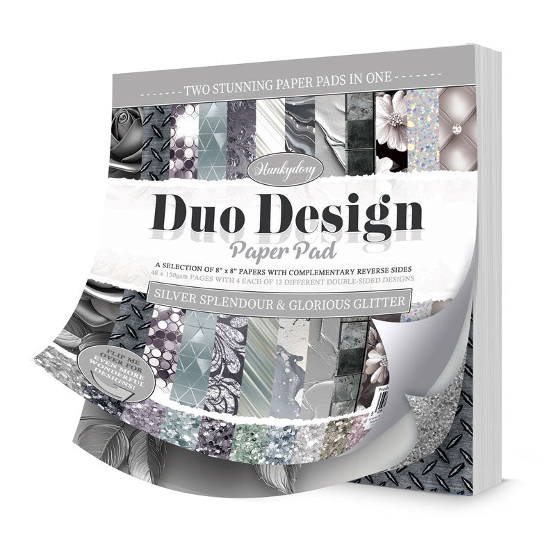Duo Design Paper Pads - Silver Splendour & Glorious Glitter
