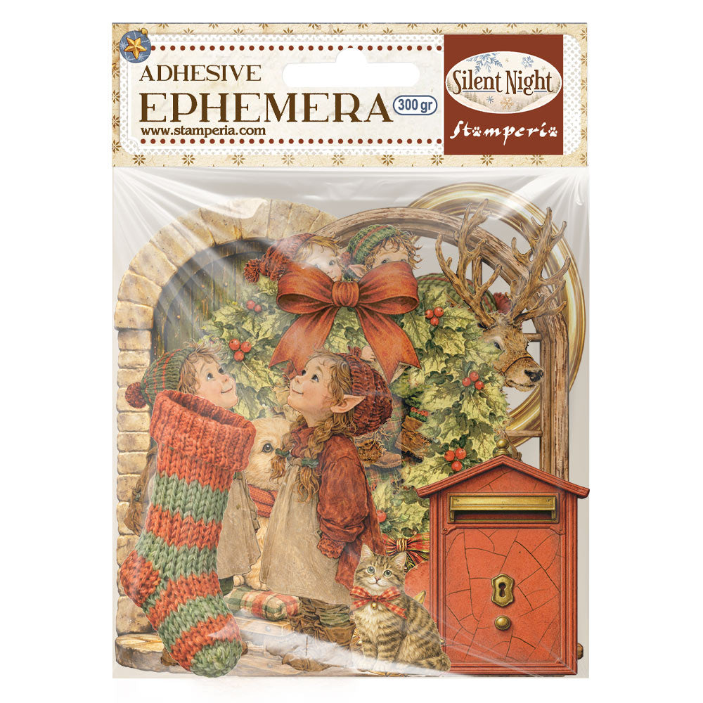Printed Decorative Ephemera For Art And Craft - Silent Night