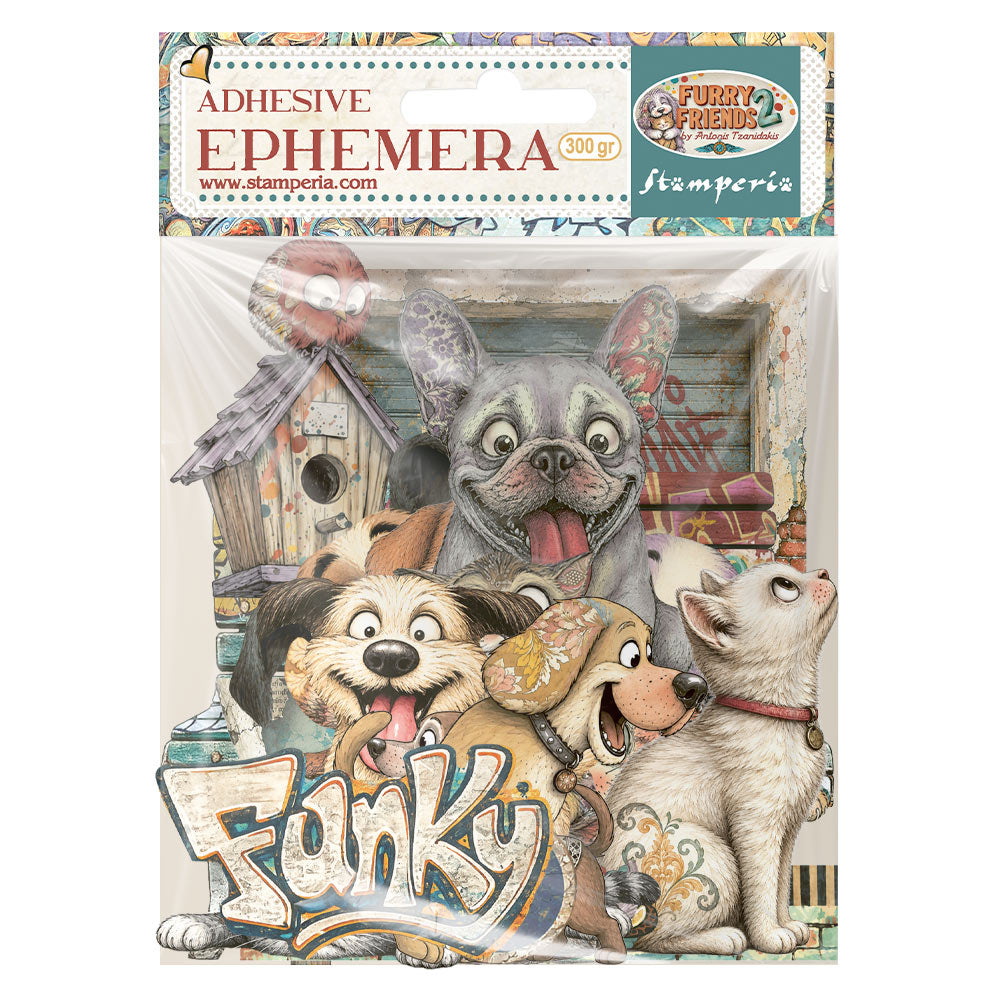 Printed Decorative Ephemera For Art And Craft - Furry Friends 2
