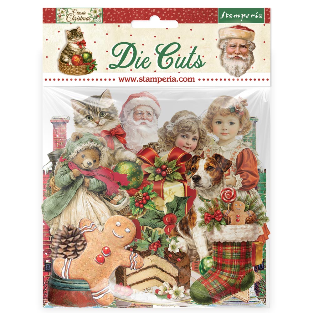 Printed Decorative Die Cuts For Art And Craft - Classic Christmas