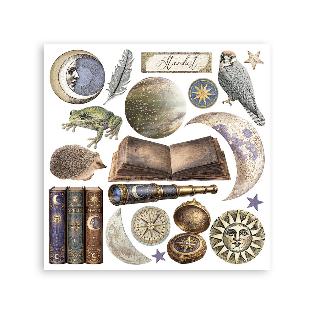 Printed Decorative Rub On Kit For Art And Craft cm 15.5x15.5 - Cosmos