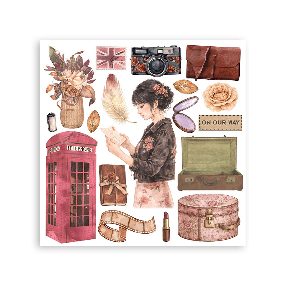 Printed Decorative Rub On Kit For Art And Craft 15.5x15.5cm - Our Way