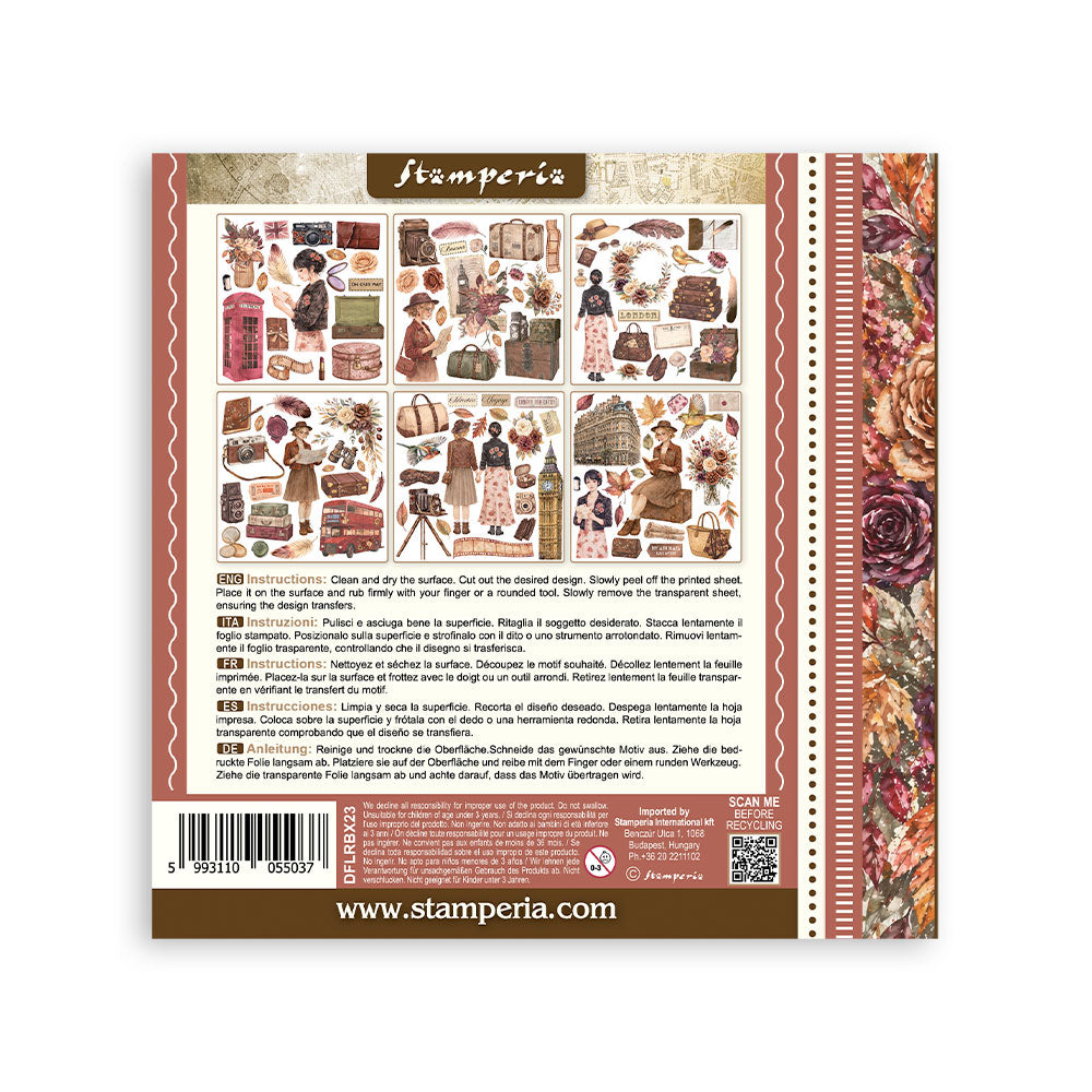 Printed Decorative Rub On Kit For Art And Craft 15.5x15.5cm - Our Way