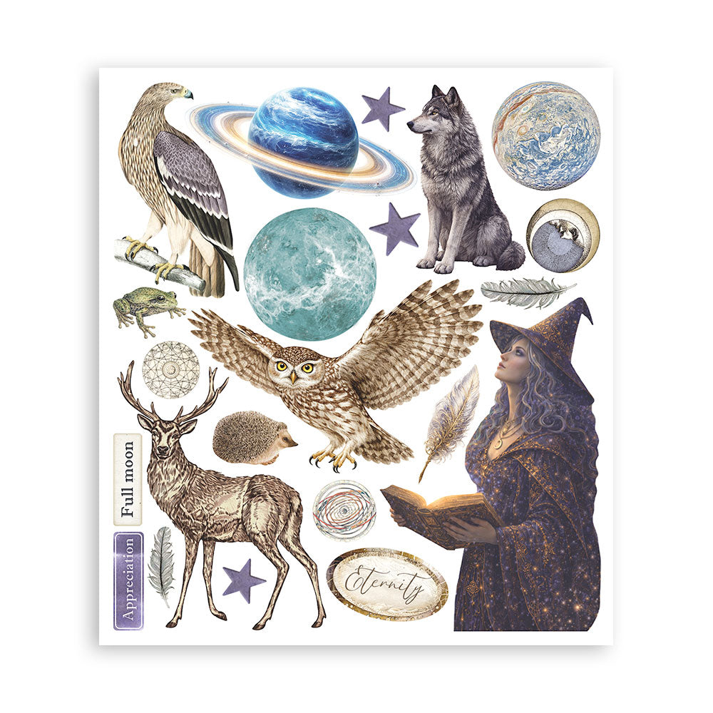 Printed Decorative Rub On Selection For Art And Craft cm 20.5x23 - Cosmos