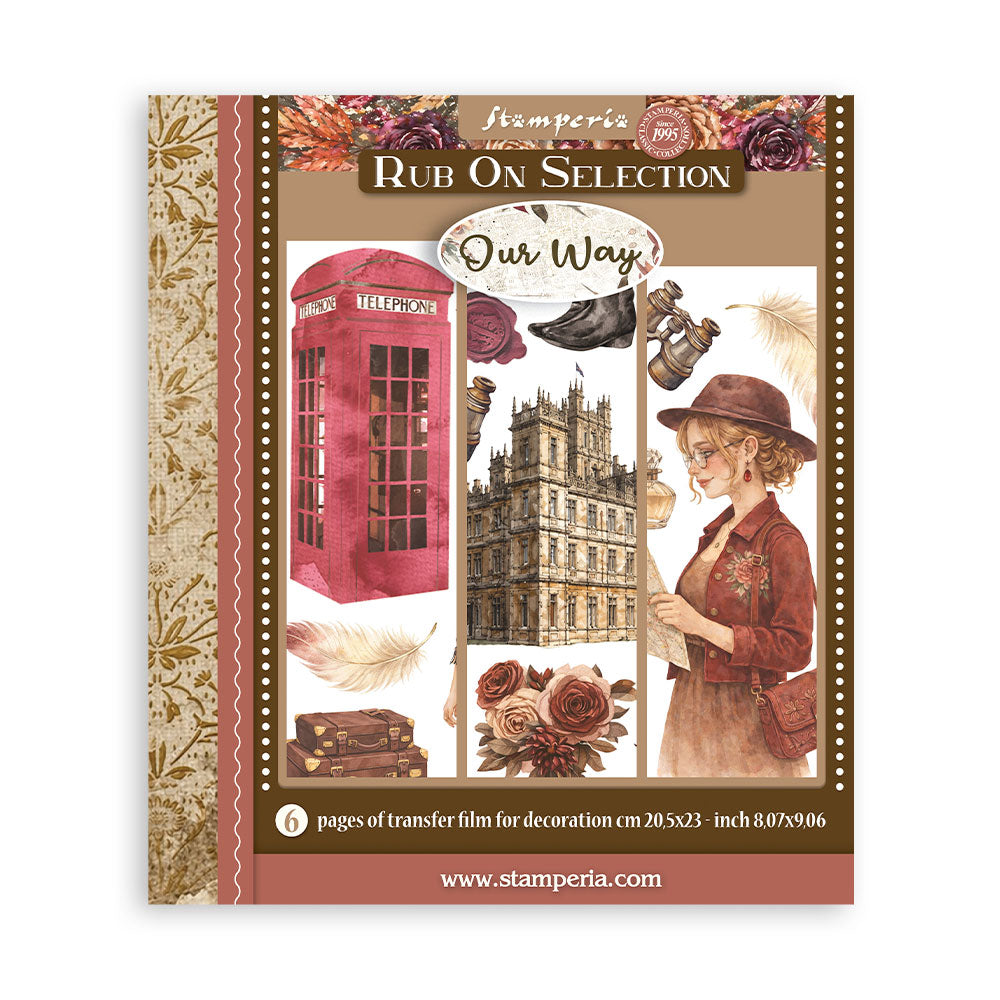 Printed Decorative Rub On Selection For Art And Craft 20.5x23cm - Our Way