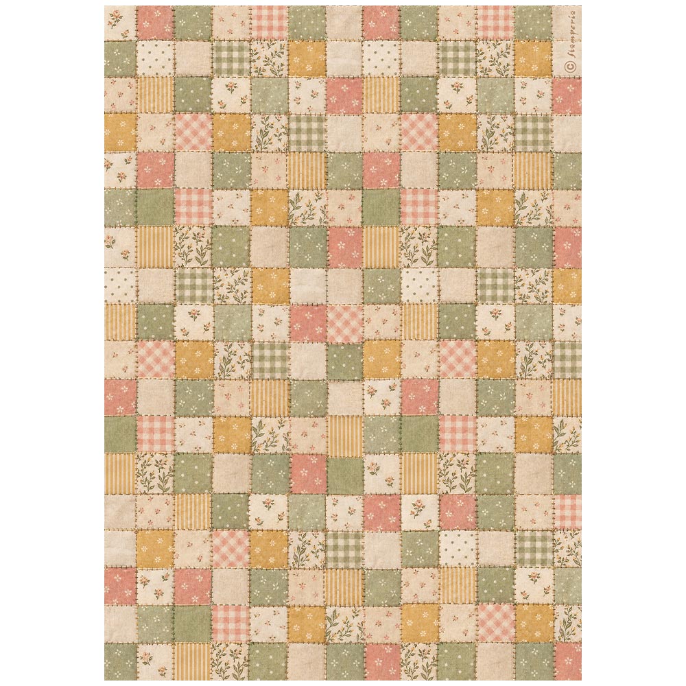 Printed 6 Rice Paper A4 Selection For Art And Craft - Cozy Family