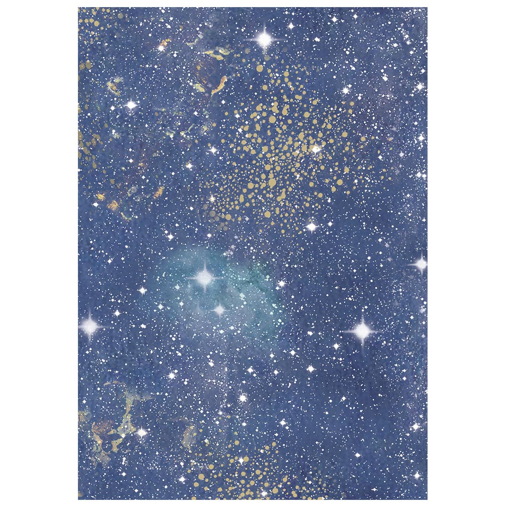 Printed 8 Rice Paper A6 Backgrounds Selection For Art And Craft - Cosmos