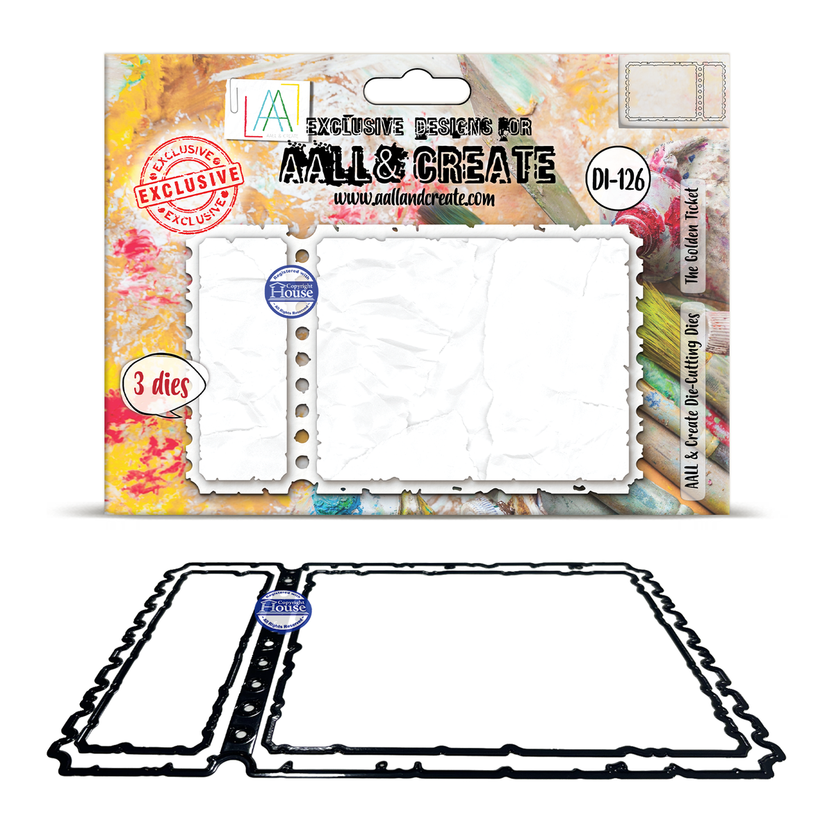 AALL and Create - Die-Cutting Die Set - The Golden Ticket