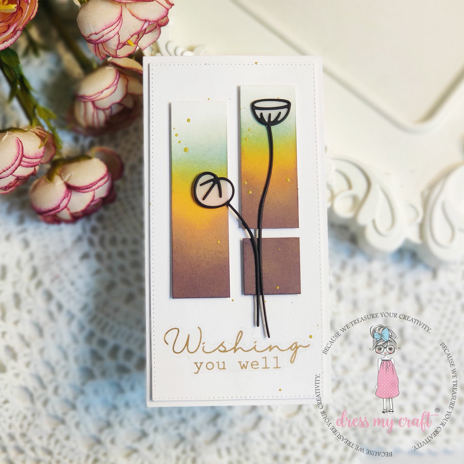 Dress My Craft - Lotus Flower & Buds - Basic Designer Dies