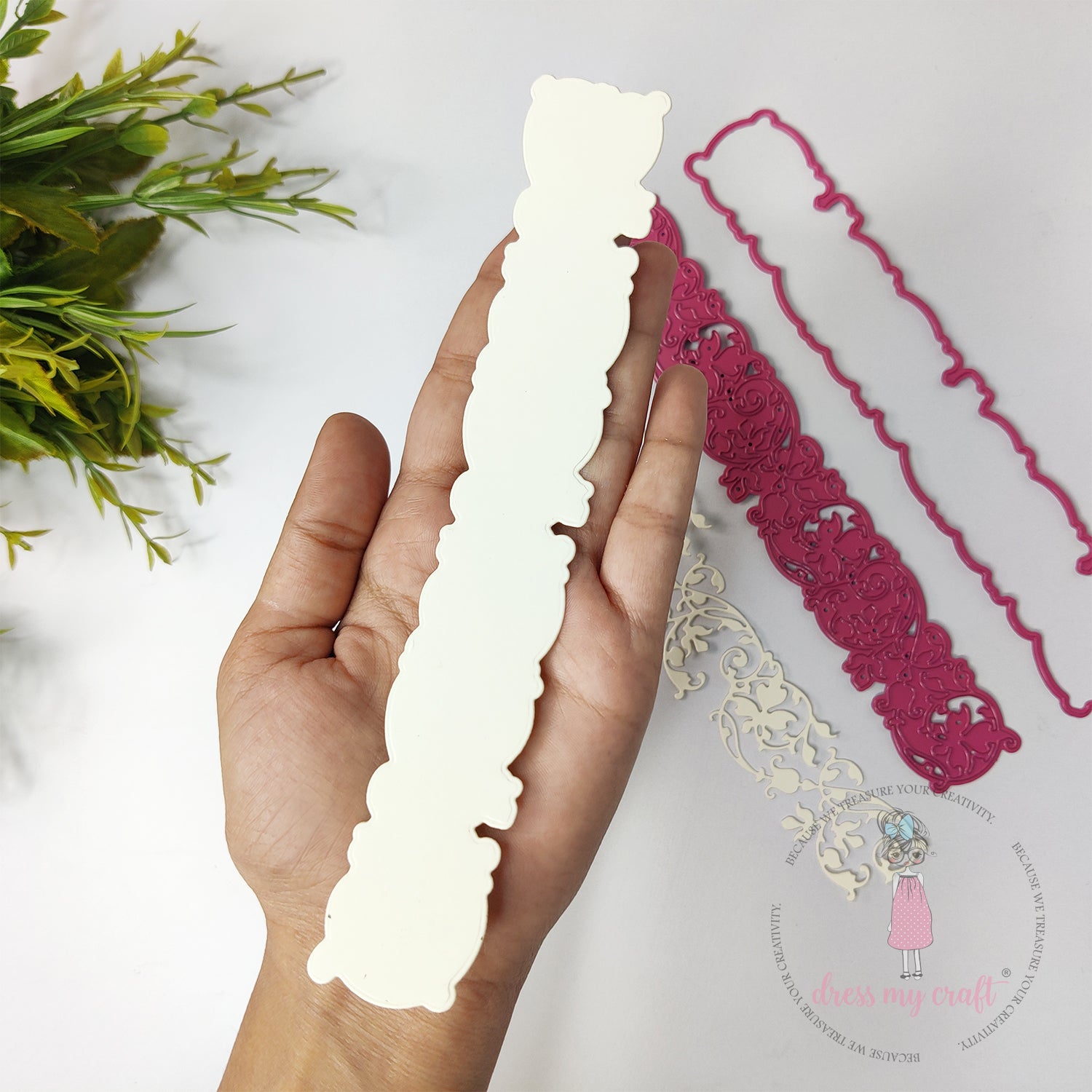 Dress My Craft - Swirly Border - Border Die