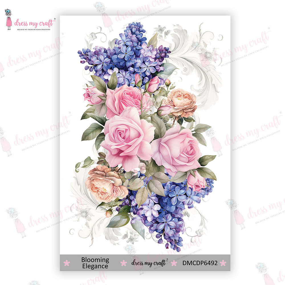 Dress My Craft - Blooming Elegance - Mini Transfer Me (4" X 6")