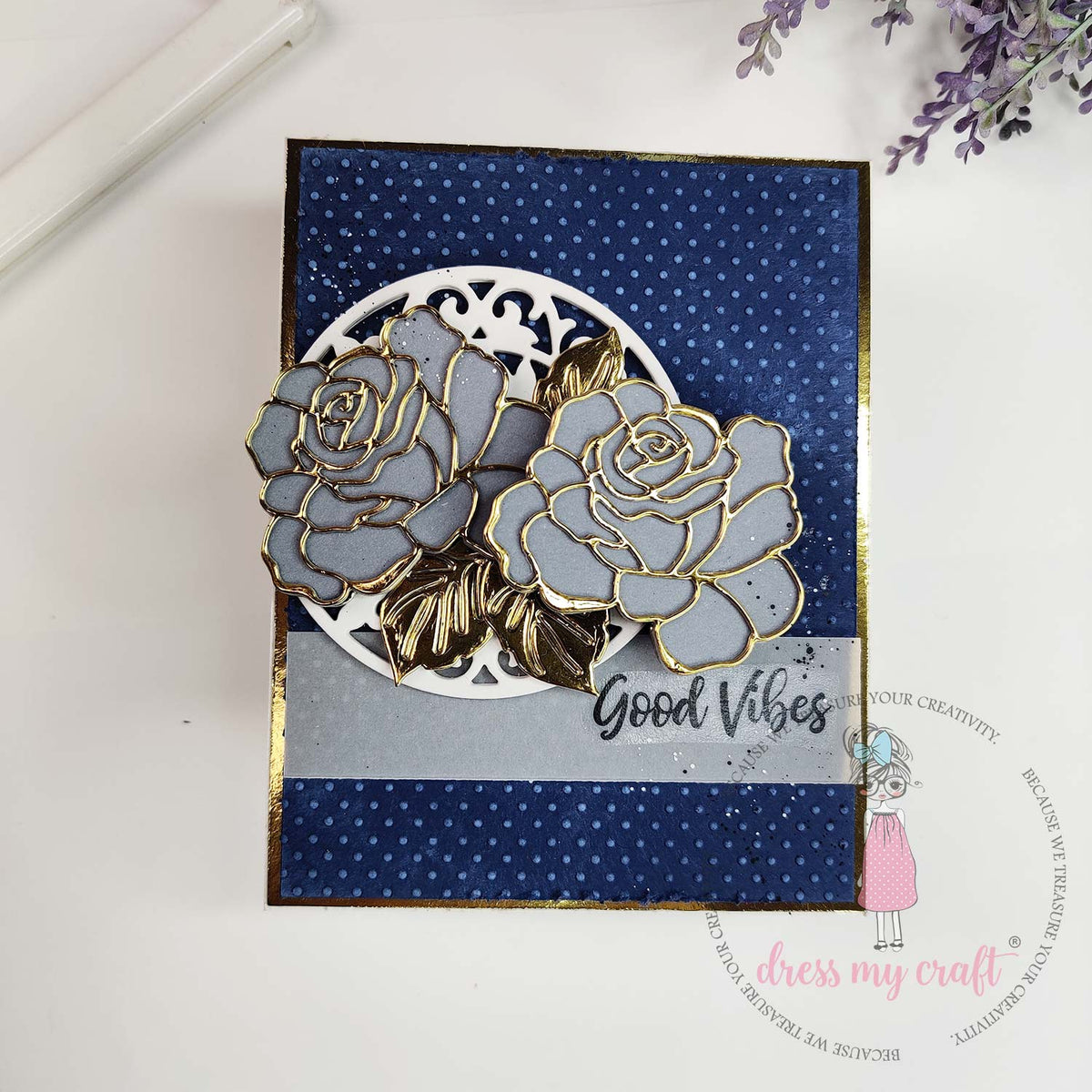 Dress My Craft - Dot Pattern - Embossing Folder