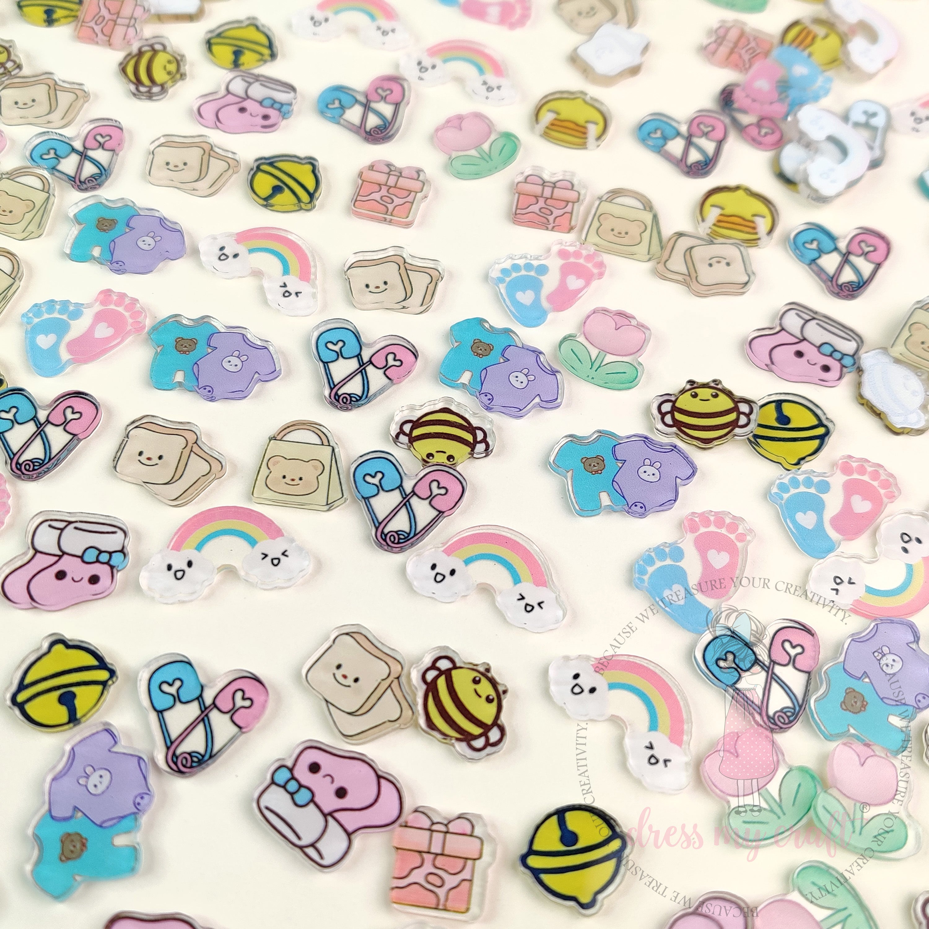 Dress My Craft - Adorable Mini Acrylic Charms