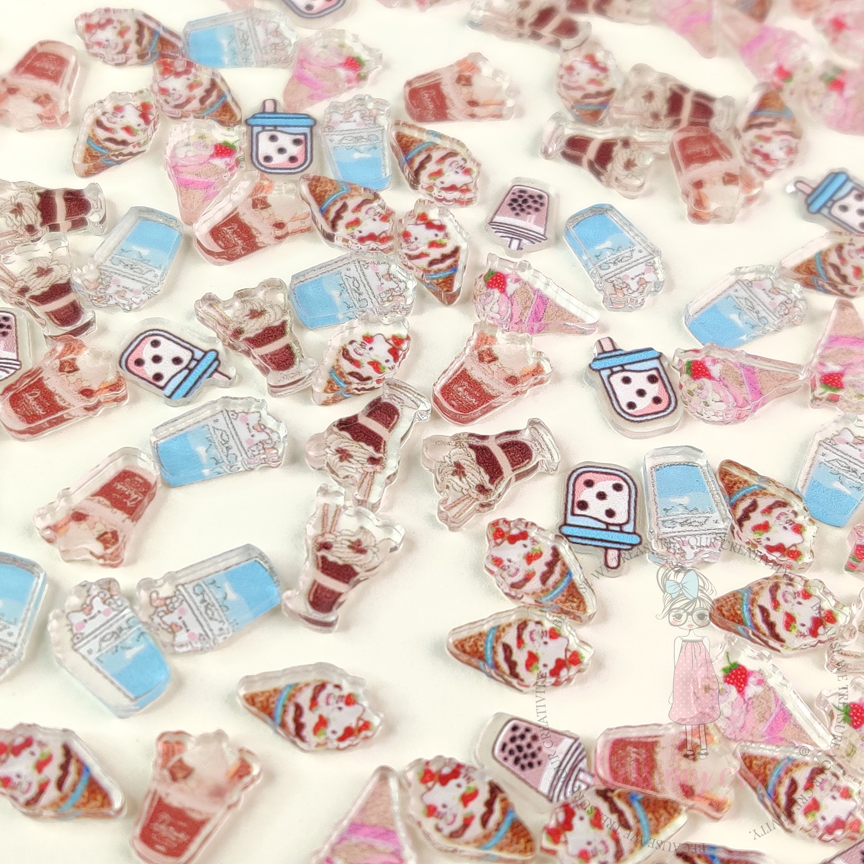 Dress My Craft - Cute Ice Cream Charms Mix