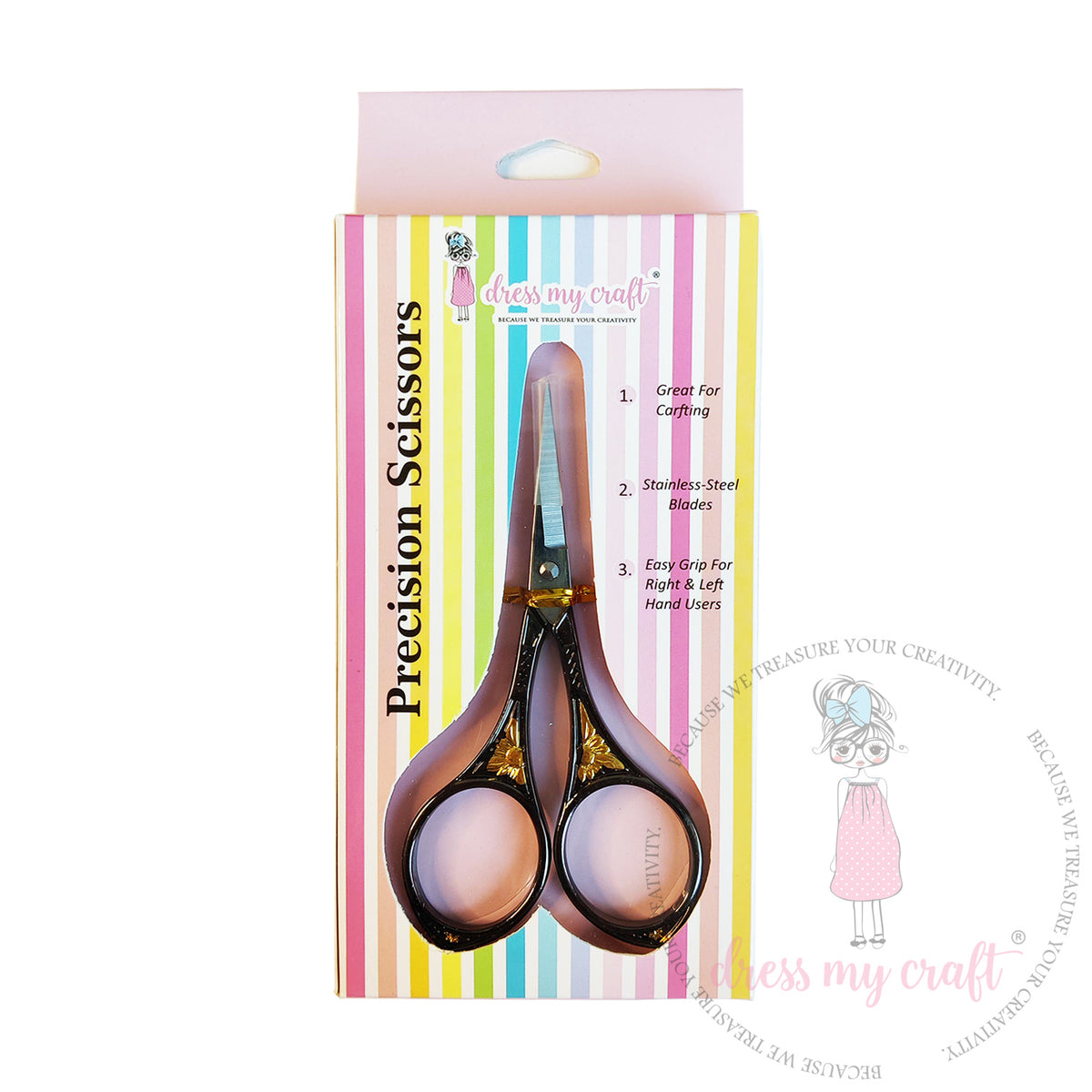 Dress My Craft - Precision Scissors 4.5 Inch